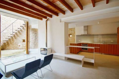 Una casa diseñada por el arquitecto Antonio Forteza y Premio de Arquitectura de Mallorca_salón