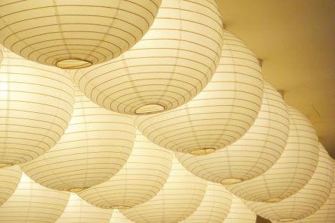 lámparas de papel chinas