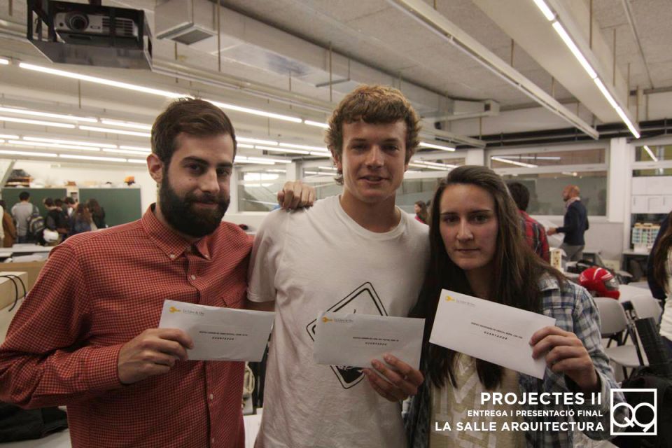 ganadores del concurso de proyectos de segundo de la Escuela de Arquitectura La Salle Bcn