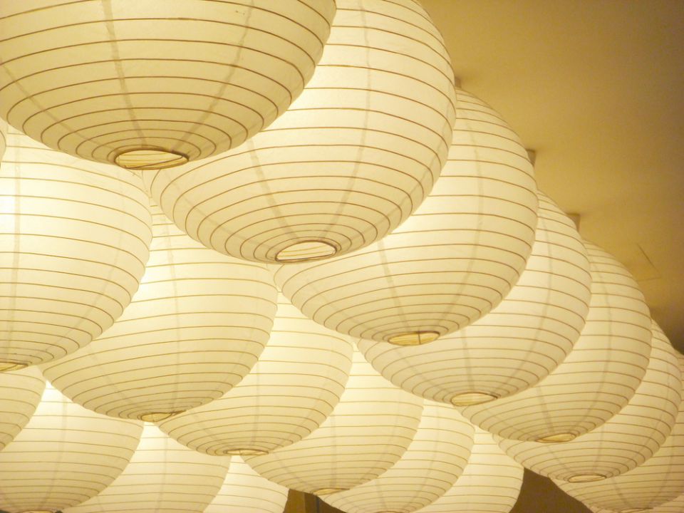lámparas de papel chinas