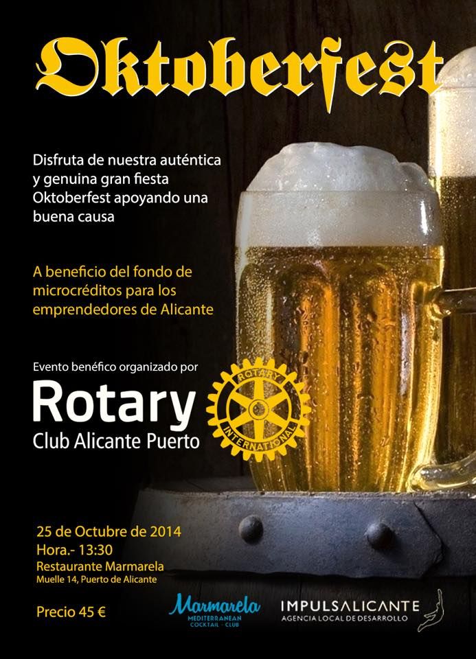 Cartel del Oktoberfest del Rotary Club