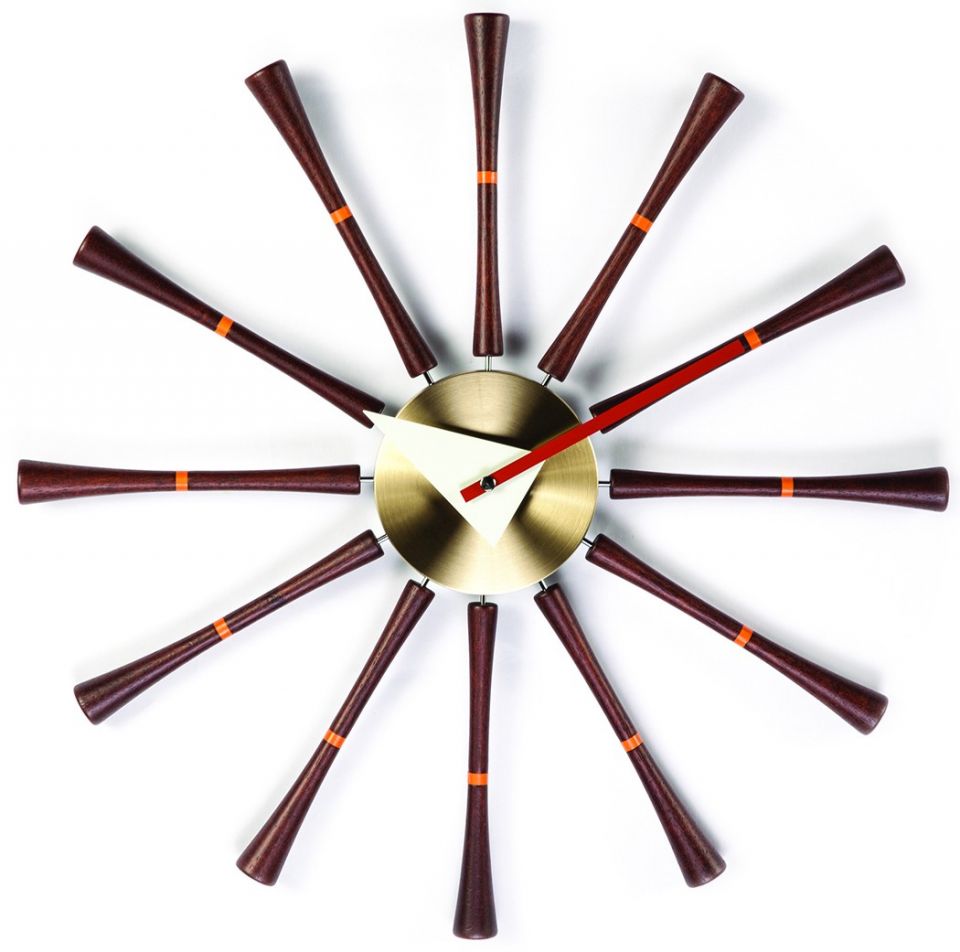 Spindle wall clock de George Nelson